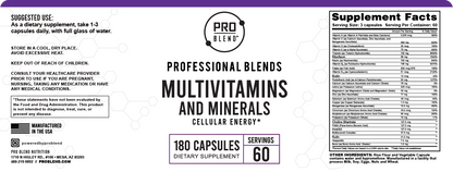 Complete Multivitamins & Minerals | 180 Capsules